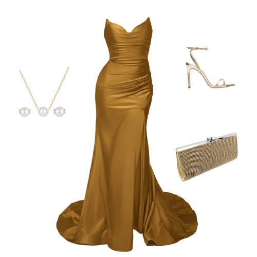 Serena- Sophisticated Satin Dress for Weddings and Galas