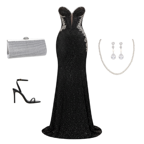 Mirabelle strapless sweetheart fitted gown with rhinestone-embellished bust – Ever After Bridal Atlanta