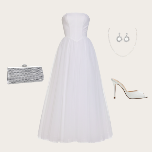 Summer A-line romantic bridal gown